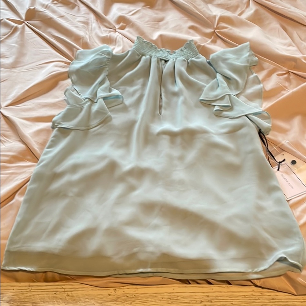 1.State Sage Green Blouse
